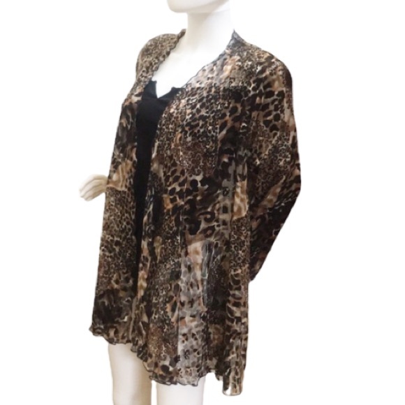 Regal Fashions / Chiffon Animal print / Shear dressy Jkt - Picture 16 of 16